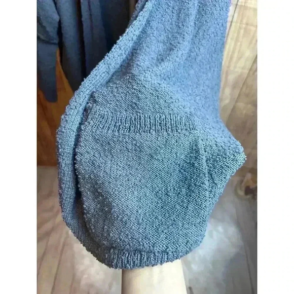 Evereve Dolman Sleeved Cardigan Sweater Knotty Texture Slate Blue/Gray Size XL - Picture 2 of 9